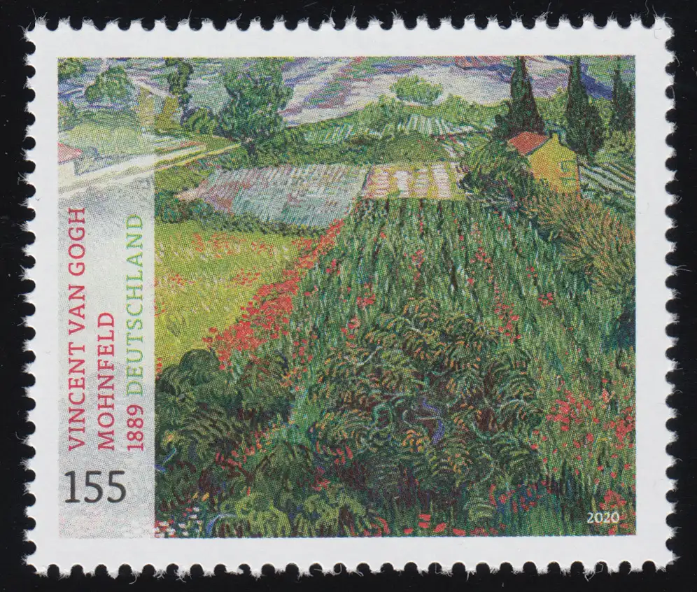 3512 Vincent van Gogh: peinture de pavot, collant, **