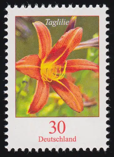 3509 Blume Taglilie 30 Cent, nassklebend, postfrisch **
