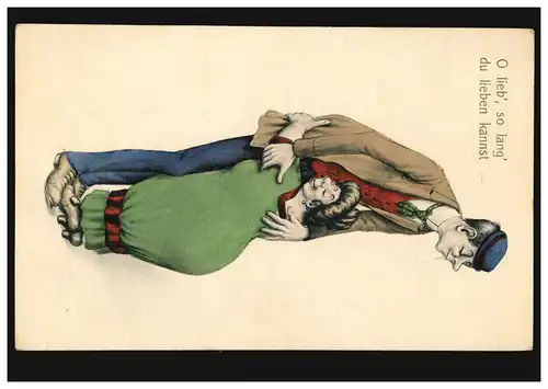 AK de dessin animé Couple d'amour différent O aime aussi longtemps que tu peux aimer, marqué