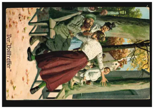 Caricature-AK Toujours Professionnel: Le Top Toppler - La gifle, marqué