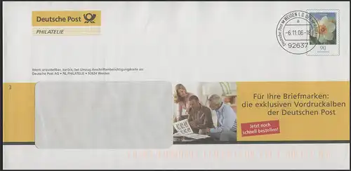 Plusbrief F170 Narzisse: Vordruckalben der Deutschen Post, 6.11.06