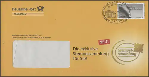 Lettre de plus F403 Bundeskartellamt: Zampelsammlung, SSt Berlin 2-Euro-Münze 6.2.09