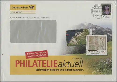 Plusbrief F Schwertlilie: PHILATELIEaktuell II. Quartal, 00.00.12 