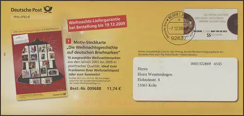 Plusbrief F471 Misereor/Brot für die Welt: Weihnachtsgeschenke, 7.12.09