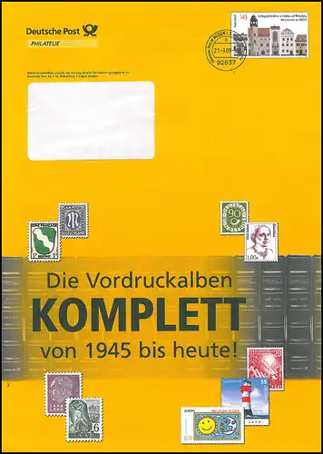 Plusbrief F453 Luthergedenkstätten: Vordruckalben KOMPLETT, 21.9.09