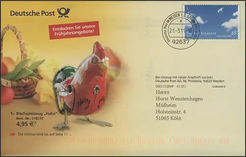 Plusbrief F Die Vier Elemente/Luft: Frühjahrsangebote Ostern, 21.3.11