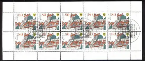 1765 Quedlinburg - Bogen 10er, ESSt