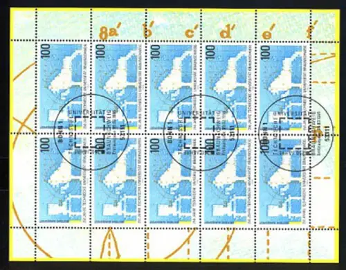 1783 Uni Braunschweig - 10er-Bogen, ESSt BONN