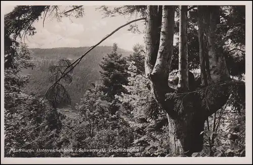 Landpost Kapfenhardt via NOUVEAUX BUREAUX 12.10.1951 avec SSt sur AK Leuchtertanne