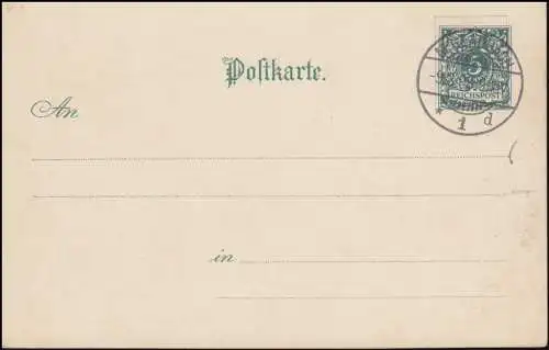 PP 9 Berlin Nationmal-Denkmal Kaiser Wilhelm I.,Blanko-Stempel M.GLADBACH 9.3.98