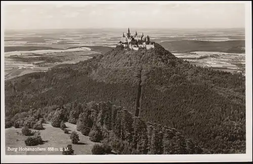 Landpost Bickelsberg sur BALINGEN (WURTT) 29.8.1955 sur AK Burg Hohenzollern
