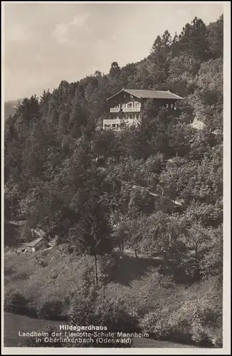 Landpost Oberfinkenbach über Beerfelden (Odenwald) 19.6.35 auf AK Hildegardhaus