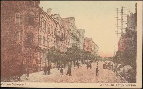 Poste de terrain BS II Batl. Inf.-Regt. 332 - 1.9.1916, AK Vilnius/Vilnius Schopen-Straße