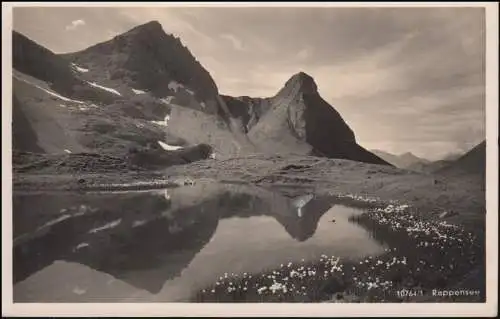 Landpost Niederrieden über MEMMINGEN 29.8.1949 auf AK Heilbronnerweg Rappensee