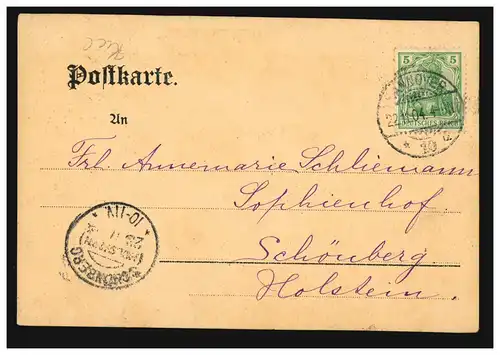 AK Hannover Leine-Ufer avec Beguinenturm, 22.11.04 après SCHÖNBERG/HOLST. 23.11.