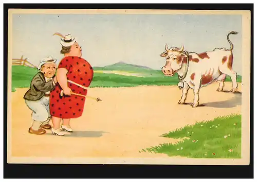 Carte de vision dessinée Le petit lâche: homme femme flic, inutile