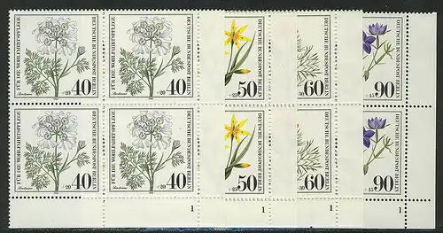 629-632 Wofa Herbes sauvages 1980, Vbl FN1 phrase **