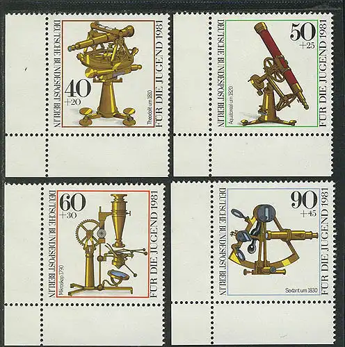 641-644 Jugend Optik 1981, Ecke u.l. Satz **