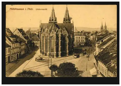 AK Mühlhausen / Thuringe: Sous-marché, poste de terrain 6.1.1917