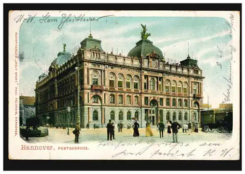 AK Hanovre: Postbahn, NIENBURG (WESER) 10.11.1902 vers GÖTTINGEN 1i 10.11.02.