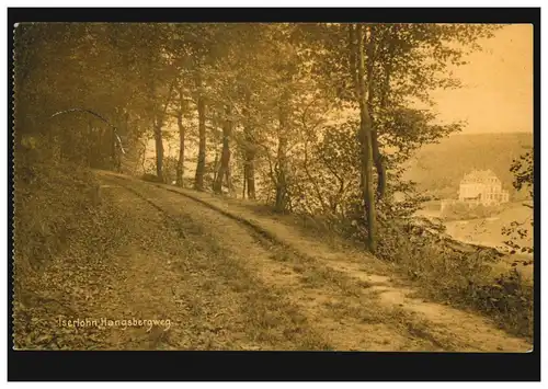 AK Iserlohn: Hangsbergweg, Feldpost HASE 3.12.1914, cachet fort