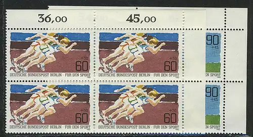 664-665 Sporthilfe 1982, E-Vbl o.r. Satz **