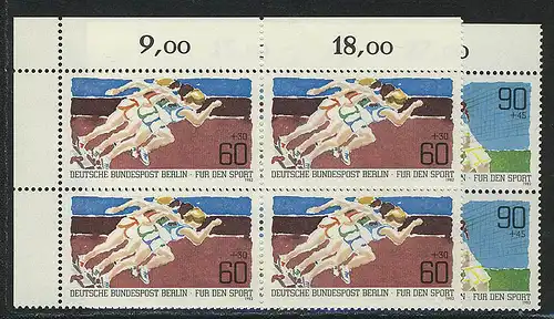 664-665 Sporthilfe 1982, E-Vbl o.l. Satz **