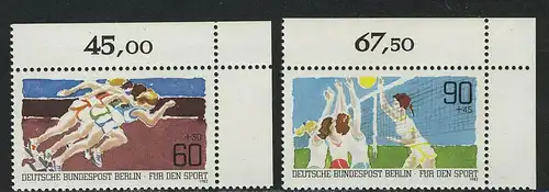 664-665 Aide sportive 1982, coin o.r.