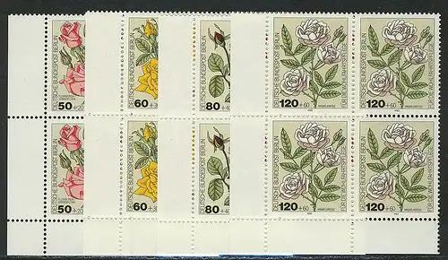 680-683 Wofa Gartenrosen 1982, E-Vbl u.l. Satz **