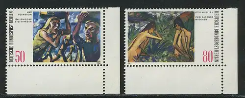 678-679 Peinture moderne Pechstein / Mueller, coin et r. ensemble **