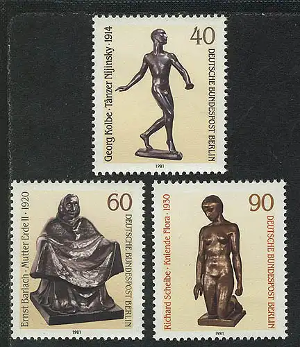 655-657 Skulpturen 1981, Satz **