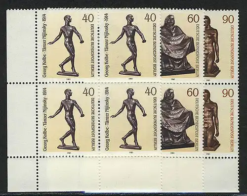 655-657 Sculptures 1981, E-Vbl et l. Set **