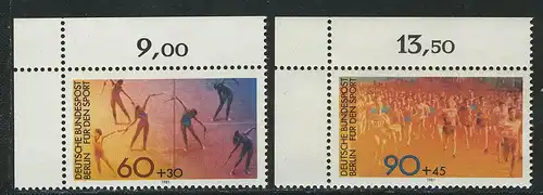 645-646 Aide sportive 1981, coin o.l. phrase **