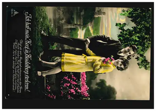 Amour-AK Couple d'amour: J'ai perdu mon cœur à Heidelberg!, 1930