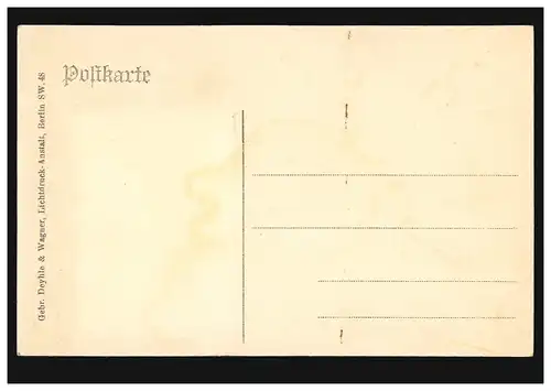 Carte d'artiste Franz Skarbina: Enfants dansant en 1908, inutilisé