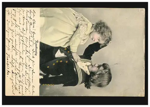 AK Frères et sœurs - Rauflustig! ROTTHAUSEN 18.11.1903