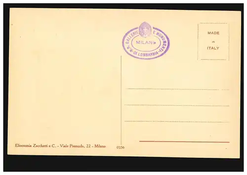 Carte d'artiste Francesco Hayez: Bathseba dans la salle de bains, inutilisé