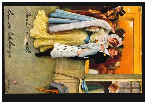 AK Amour Paire d'amour Peinture d ' Oscar Bluhm: Garde-robe de théâtre, marquée