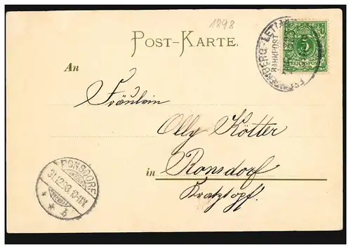 Künstler-Ansichtskarte Thom. Vox: Abenddämmerung, Verlag Ackermann München, 1898