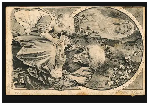Carte d'artiste A. Torello: La légende de conte de fées, couru vers 1905