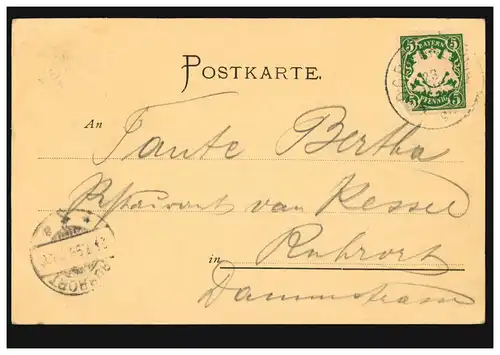 AK Artiste femme dans la costume La lettre de mariage, Kocher's Kunstverlag Reutlingen, 1899