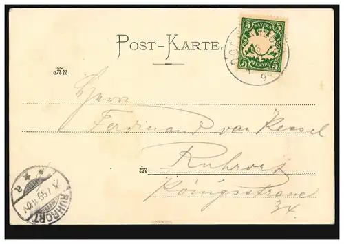 AK R. de Rozynski: s' Lorle, J. Kocher's Kunstverlag Reutlingen, 1899