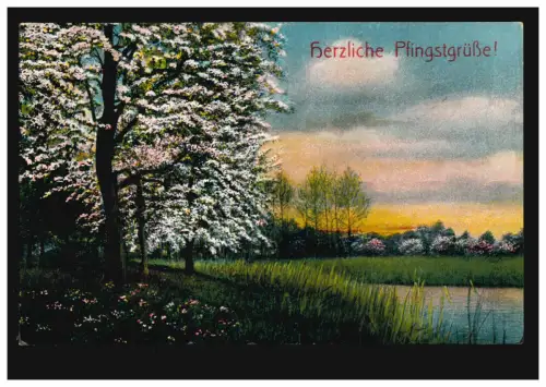 Poste de terrain à la direction de l'inf. 103 Batil. de remplacement à Kamentz sur AK, SACHSENBURG 1917