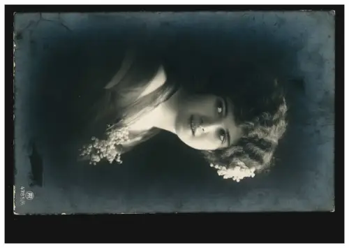 Feldpost an das 22. Inf.-Regt. in Zweibrücken, HOCHSPEYER 11.7.15 auf AK Mädchen