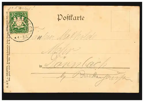 AK Victor Schivert: Liebespaar im Weinkeller, Liebes-Gedicht von Grafen, 1901