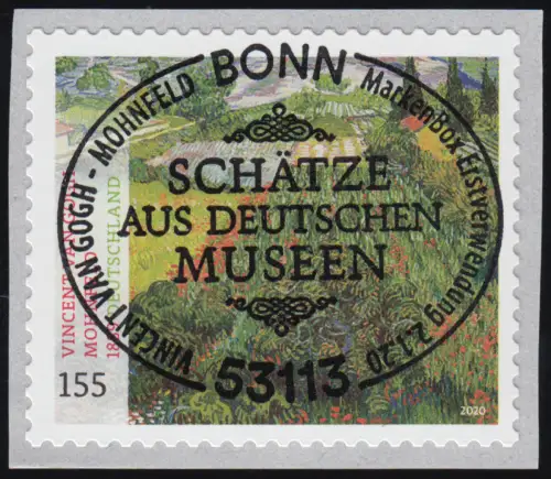 3519 Vincent van Gogh, sk von 100er mit UNGERADER Number, EV-O Bonn 2.1.2020
