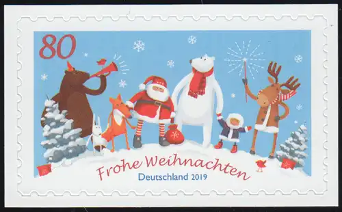 3505 Noël avec amis, autocollant sur film neutre, **