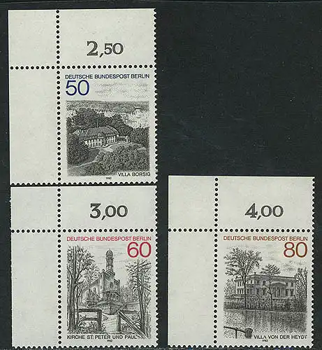 685-687 Berlin-Ansichten 1982, Ecke o.l. Satz **