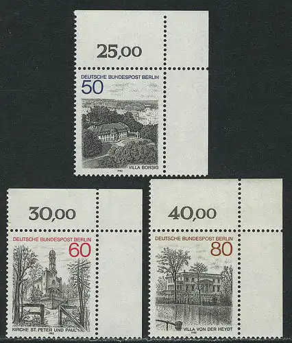 685-687 Berlin-Ansichten 1982, Ecke o.r. Satz **