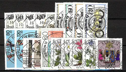 689-707 Berlin-Ange 1983 complet, cacheté